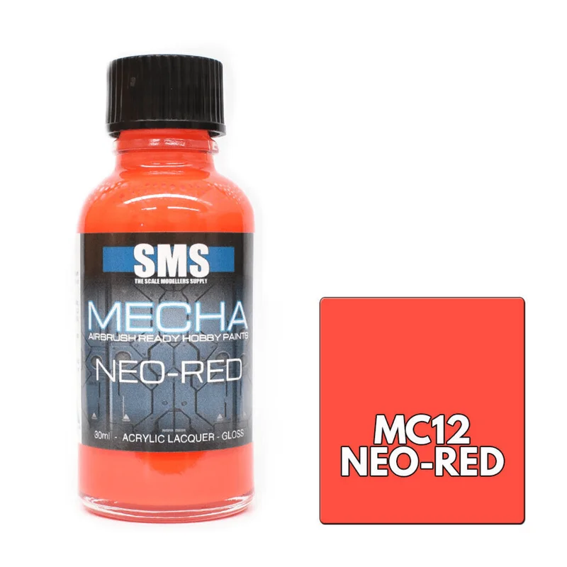 The Scale Modellers Supply (SMS) Mecha Colour NEO RED 30ml - Paints