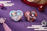 GoodSmile Moment Needy Streamer Chinese Restaurant Series Heart-Shaped Pinback Button OMGkawaiiAngel - NEEDY STREAMER OVERLOAD - photo 2