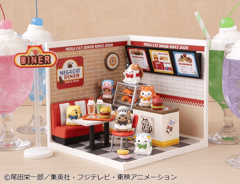 MegaHouse MEGA CAT PROJECT ONE PIECE NyanPieceNyan!DINER! - ONE PIECE