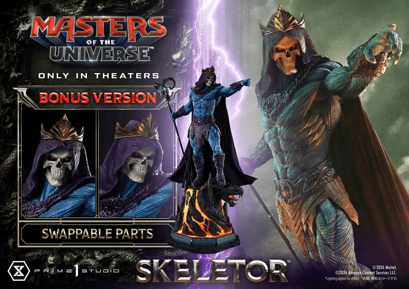 Prime 1 Studio Real Elite Masterline Masters of the Universe (2026 Film) Skeletor Bonus Version - Masters of the Universe