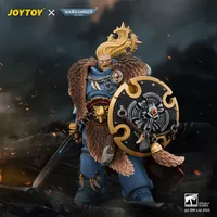 JOYTOY Space Wolves Wolf Guard Battle Leader with Master-crafted Power Weapon, Storm Shield, Thunder Hammer,Master-crafted Heavy Bolt Pistol, and Plasma Pistol - Warhammer 40K - photo 6