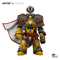 Imperial Fists Lord Castellan Evander Garrius, The Tyrant of Cthonia with the Subjugator and Incineratus 7