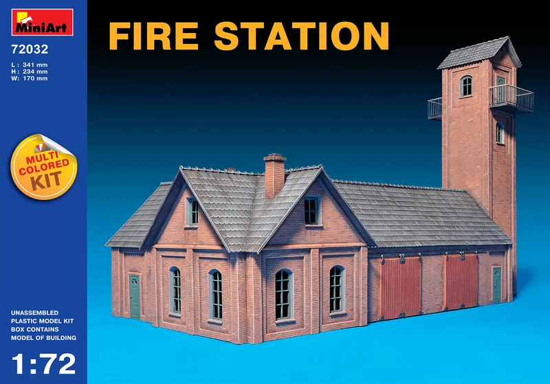 MiniArt [72032] 1/72 Fire Station - Scale Kits