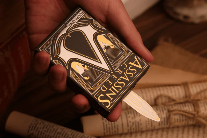 Room One Cards Assassin's Creed Legacy Playing Cards | BLACK HIDDEN BLADE - Assassin's Creed