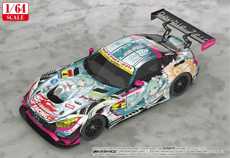 1/64 Scale Good Smile Hatsune Miku AMG 2017 SUPER GT Ver.
