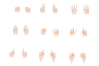 MEGAMI DEVICE M.S.G 09 HAND SET SKIN COLOR C 10