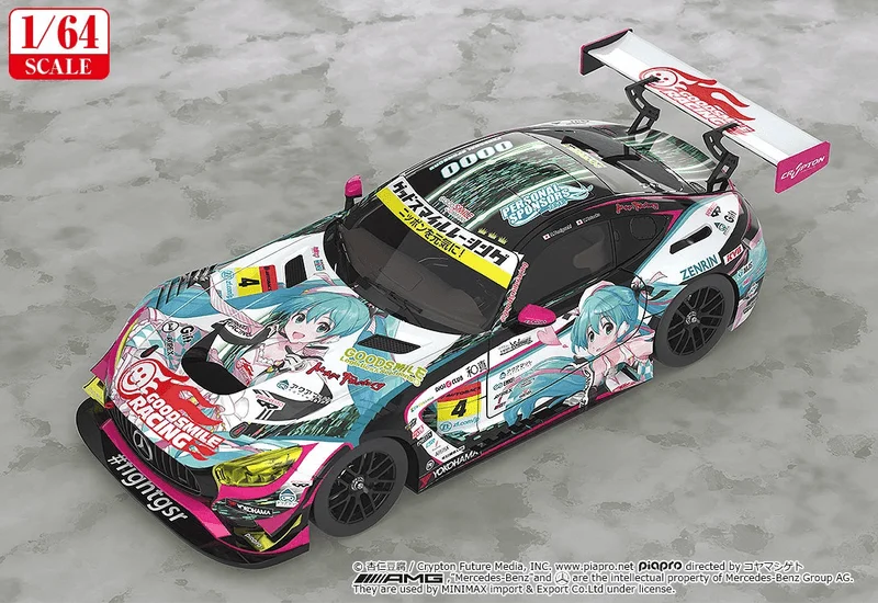 GoodSmile Racing 1/64 Scale Good Smile Hatsune Miku AMG 2019 SUPER GT Ver. - Hatsune Miku